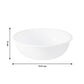 Deep round white plastic bowl ideal for serving and mixing