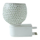 Soft warm glow from star cut glass aroma diffuser night lamp