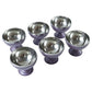 Ice cream and pudding stainless steel serving bowls