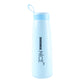 Portable plastic water bottle suitable for travel, office, and everyday use