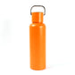 Side view of reusable stainless steel water bottle suitable for gym and office