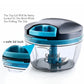 Ganesh Wonder Chopper lid and base, demonstrating the secure locking system.