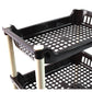 Lightweight and portable 3-Tier Plastic Storage Rack for easy repositioning
