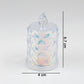 A side view of the flameless LED candle showing its realistic flickering flame effect.