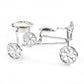 Decorative cycle tealight stand with candle enhancing living space ambiance