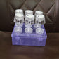 Battery operated LED mini lamps grouped to create festive and romantic lighting effects.