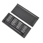 All components of the BoltForce magnetic screwdriver tool kit, including various bits and handle.