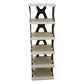 Lifestyle view of 6 layer shoe rack stand in home entryway