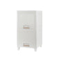 Versatile storage solution with two transparent drawers for easy item identification.