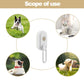 The versatile Electric Pet Steam Brush with its rotating handle.