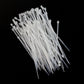 Bundle of 3x100mm heavy-duty black nylon cable ties, ready for use.