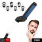 Close-up of the Men's Hair & Beard Straightener, highlighting its comb and heating plate.