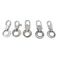 PowerLink double key ring hook heavy duty stainless steel keychain