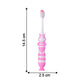 Kids toothbrush 2-piece set with colorful cartoon car design