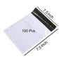 Large stack of tamper proof courier bags, highlighting the bulk quantity for business needs.