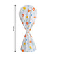 Flower-printed fabric fan cover folded neatly