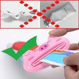 Front view of the animal design toothpaste tube squeezer in a charming animal shape.