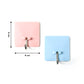 Self-adhesive utility hook mounted on tile wall