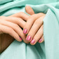 Compact glitter mini nail polish bottle for quick nail touch-ups