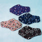 Organic cotton reusable sanitary pads with multi-layer absorbency and skin-friendly fabric