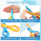 Child-friendly safety scissors ideal for school projects