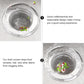 Utility sink with stainless steel small drain strainer inserted