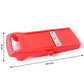 Vegetable slicer tool with durable plastic body and stainless steel blade
