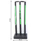 Cricket game stump set with sturdy plastic wickets