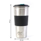 Portable stainless steel tumbler ideal for travel and outdoor activities