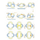 Various configurations possible with the creative building toy set for kids.