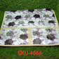 Elegant microwave oven top cover with a detailed mix design and side storage pockets.