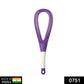 Plastic whisk mixer effortlessly blending milk and coffee for a smooth drink.