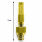 Heavy-duty brass hose nozzle for watering and cleaning