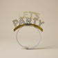 LET'S PARTY glitter headband set designed for stylish and fun party guests