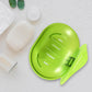 The retail packaging for the wall-mounted plastic soap dish holder.