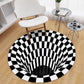 Detailed view of 3D space round carpet texture