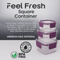 Stackable airtight food storage containers saving kitchen space