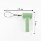 Detached stainless-steel balloon whisk for easy cleaning and versatility.