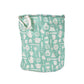 Spacious collapsible laundry bag standing upright, showcasing its generous capacity.