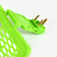 Detail of the durable ABS plastic material and shining finish of the charging holder.