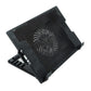 Compact laptop cooling pad designed for easy storage and travel convenience.