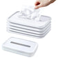 Stylish silicone tissue holder displayed on a clean bathroom counter.