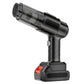 Cordless handheld vacuum with brush attachment for effective cleaning of upholstery and tight spaces.
