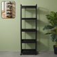 Mobile storage rack with five levels and smooth caster wheels