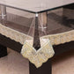 Scratch resistant plastic table cover for everyday use