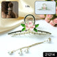 Close-up of floral design pearl hair claw clip