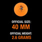 Durable ping pong balls in bright orange for enhanced visibility during games