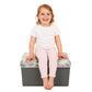 Foldable storage box lightweight and portable for organizing toys, books, and clothes