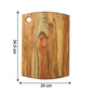Versatile teak wood chopping board suitable for vegetables and meat