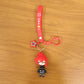 Cute cartoon girl keychain as a bag accessory